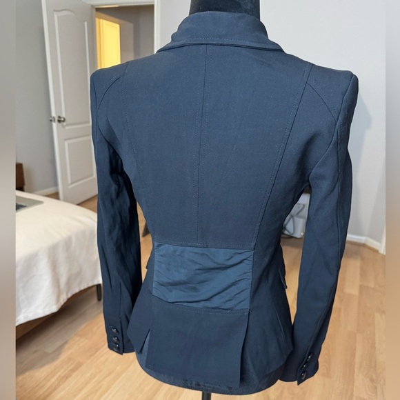 VERSACE JEANS COUTURE Vintage Virgin Wool Contrast Panel Single Breasted Blazer - Picture 1 of 9